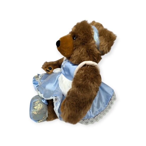 Build-A-Bear BAB Blue Sparkle Cinderella Princess Dress & Slipper Shoes Outfit - Picture 4 of 11